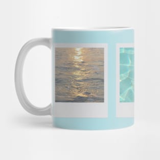 Tryptic: Sea Polaroids (abstract nature photography) Mug